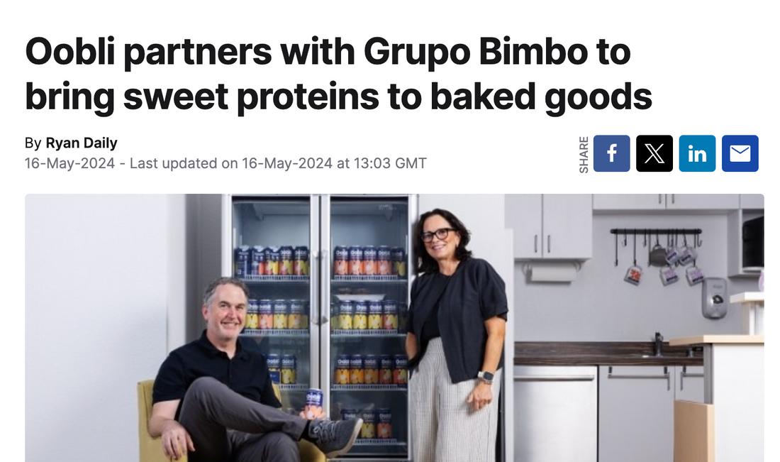 Oobli partners with Grupo Bimbo to bring sweet proteins to baked goods