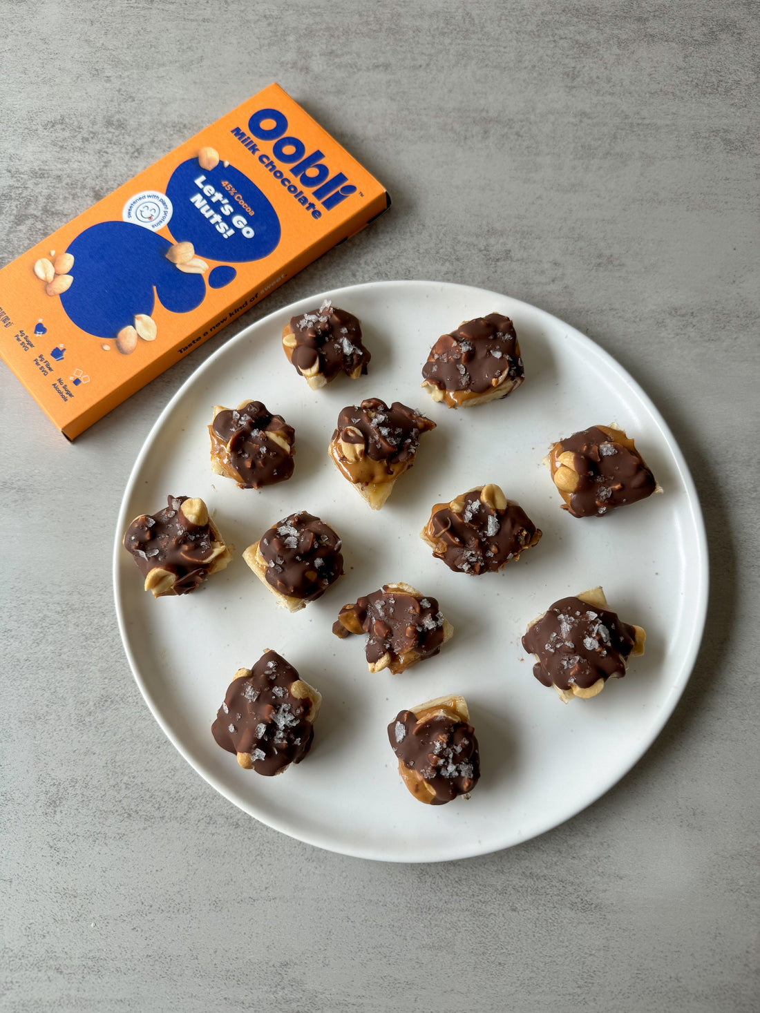 Recipe: Healthy Low-Sugar Banana Snickers Bites