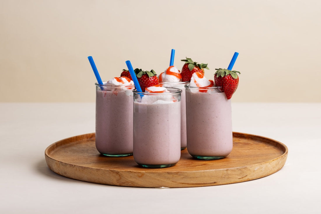 The Sweet Swap: Low-Sugar Strawberry Milkshake