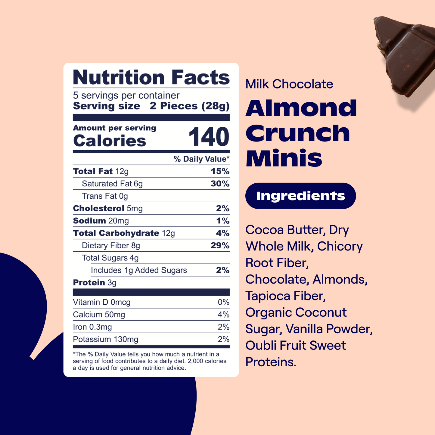 Milk Chocolate Almond Crunch Minis