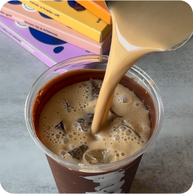 Peanut Butter Chocolate Iced Latte