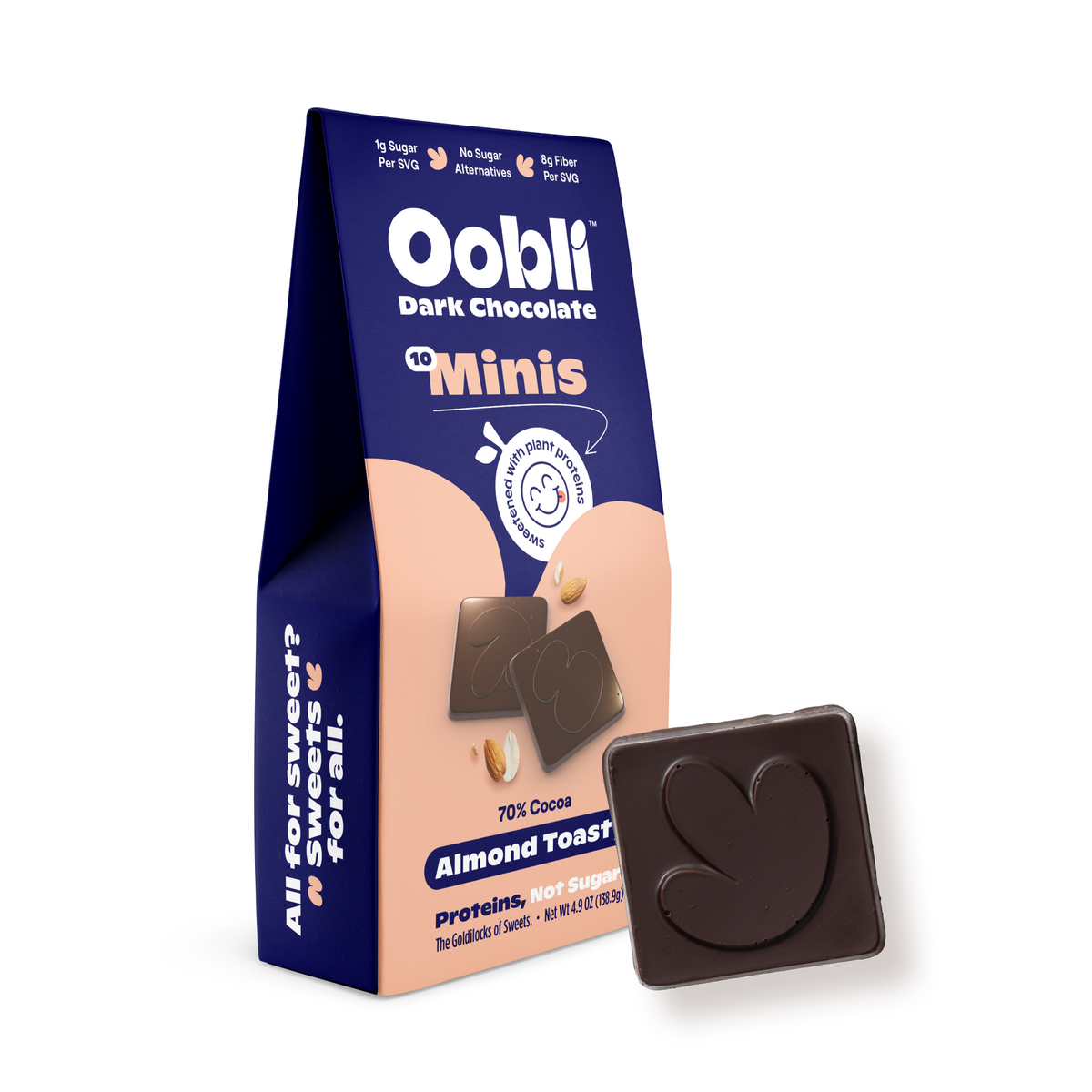 Dark Chocolate Almond Toasty Minis - Oobli
