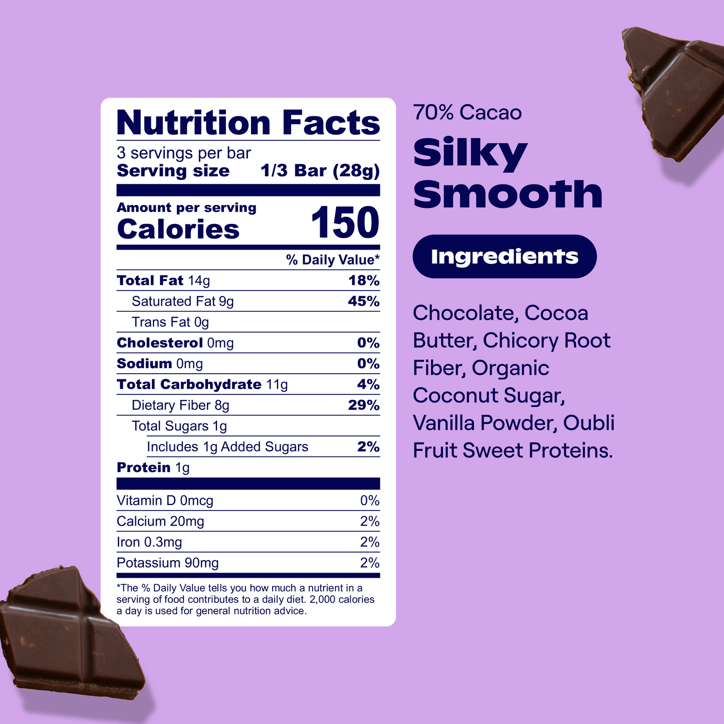 Dark Chocolate Silky Smooth Bars