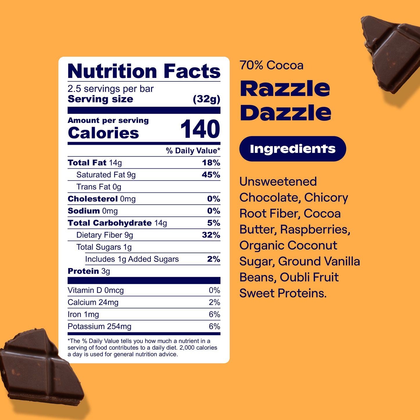 Dark Chocolate Razzle Dazzle Bars